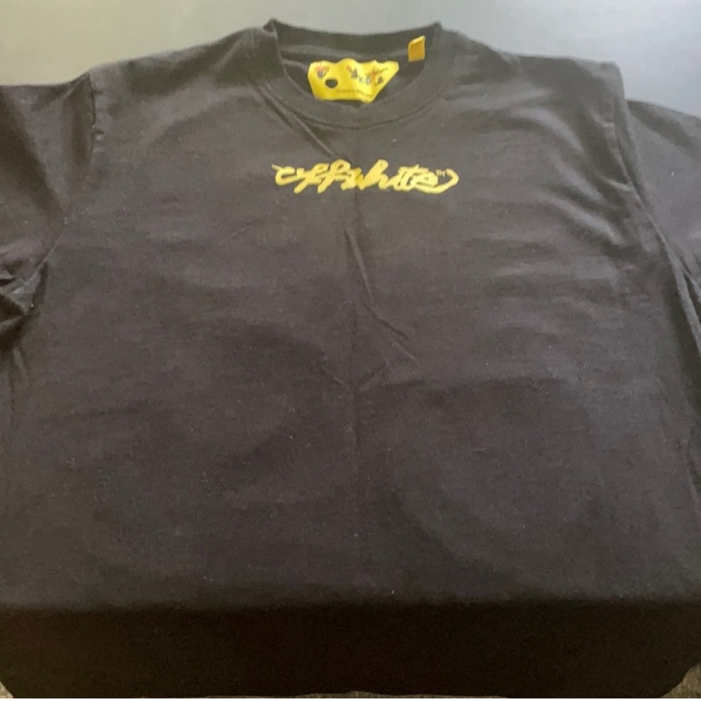 Off-white black and yellow tee